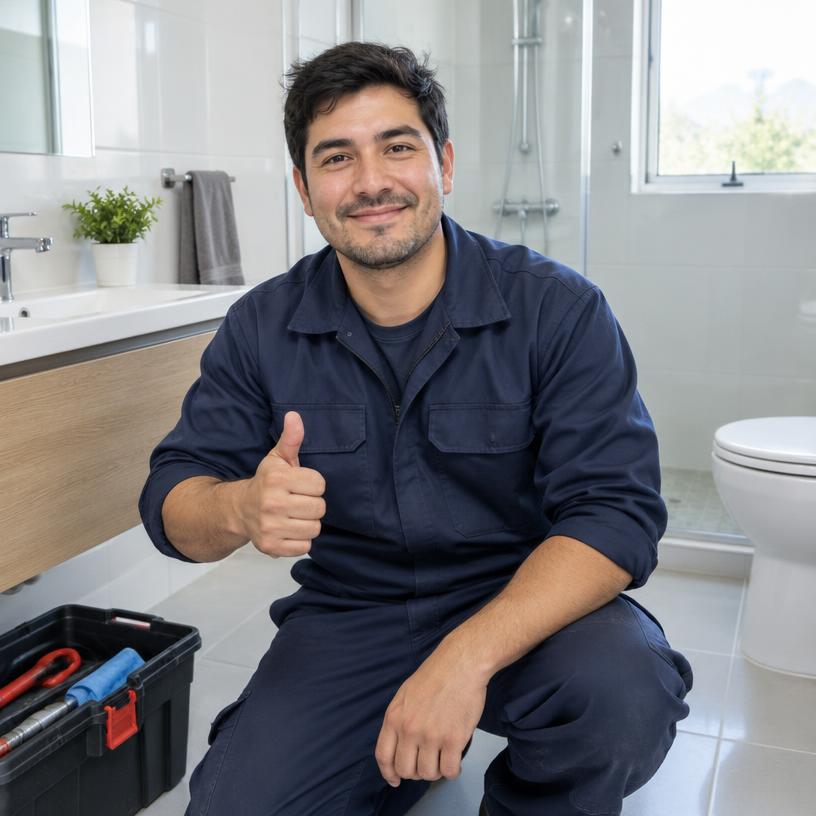 Técnico de DestapeHoy tras un trabajo